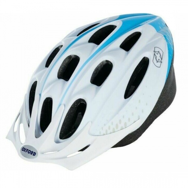 Oxford F15 bike helmet - White/Blue